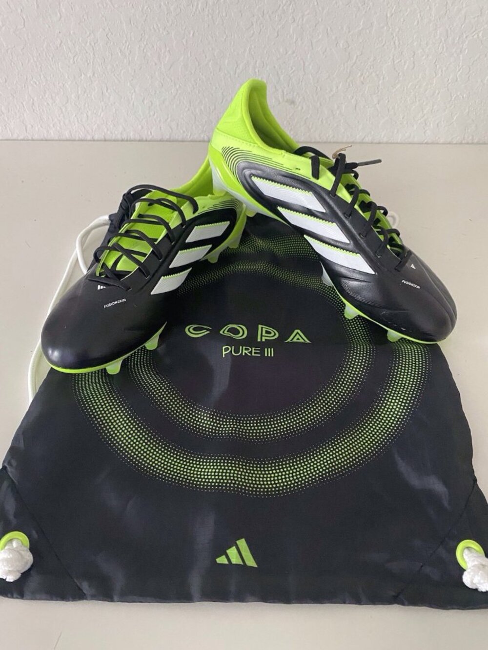 adidas Copa Pure 3 Elite Fg Core Black Cloud White Soccer Cleats JH6304 Men’s 7